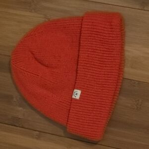Madewell Red Ribbed Knit Beanie